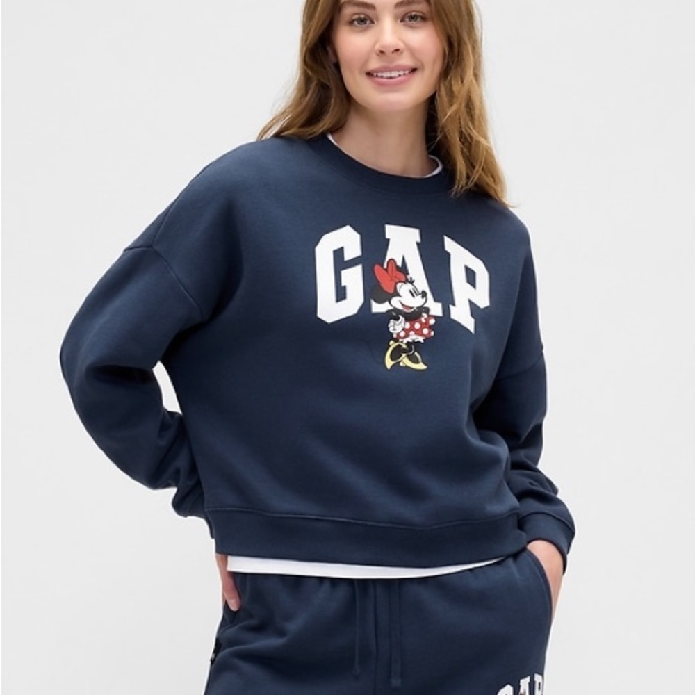 GAP x Disney Dark Blue Sweatshirt with Minnie Mouse
